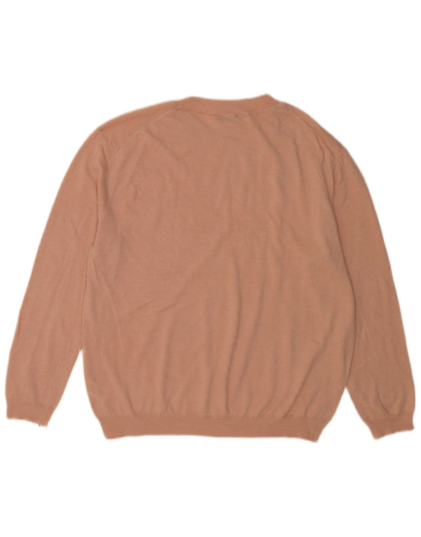 Zara Pull col bateau pour femme UK 16 Large Rose Polyester