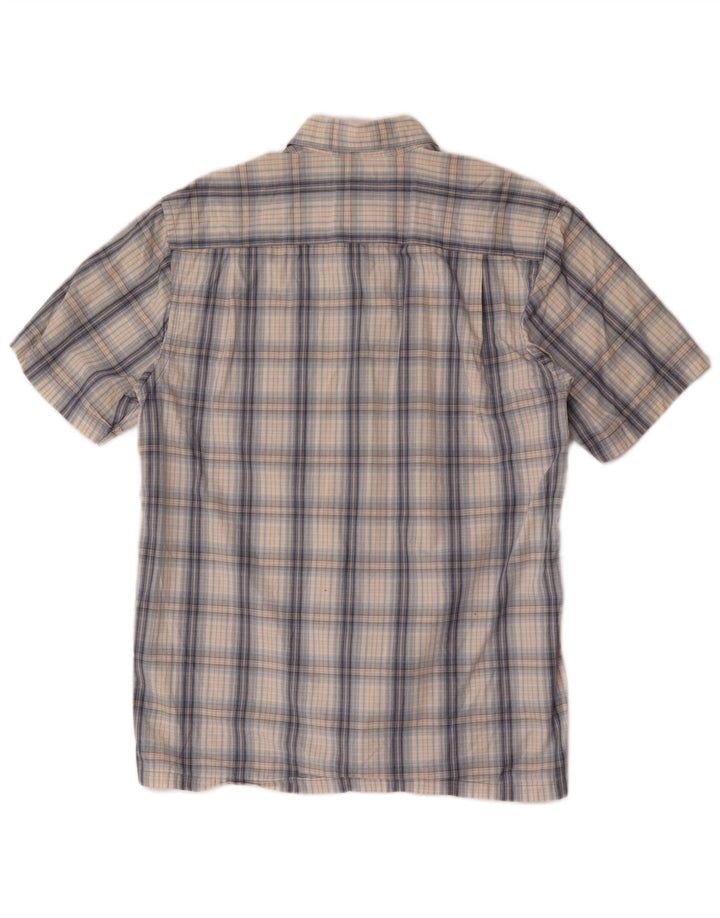 Columbia Chemise à Manches Courtes Homme Bleu Moyen Check Cotton