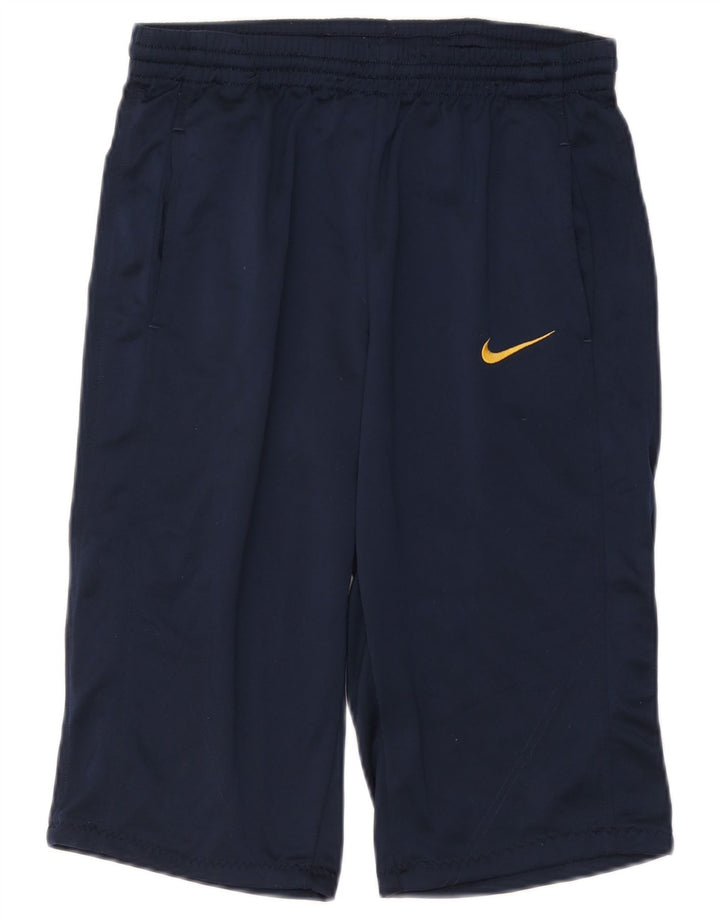 NIKE Bermuda de sport pour homme UK 38/40 Bleu marine moyen Polyester