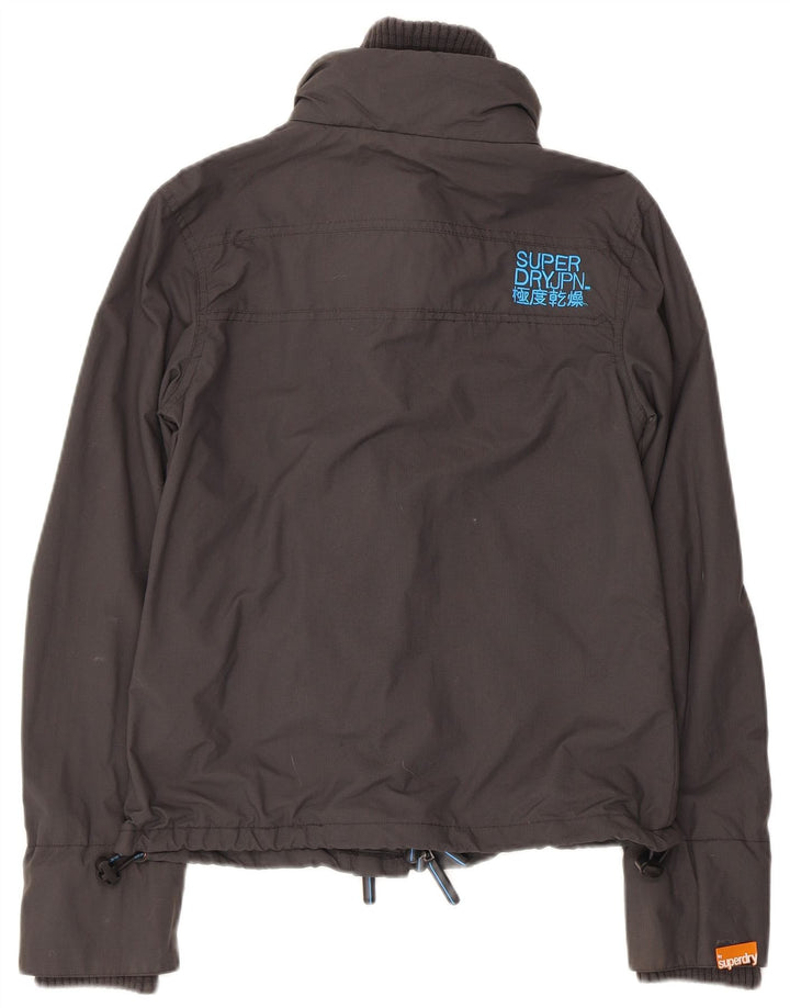 Superdry Veste de pluie The Windcheater Graphic pour femme UK 10 Small Gris Nylon