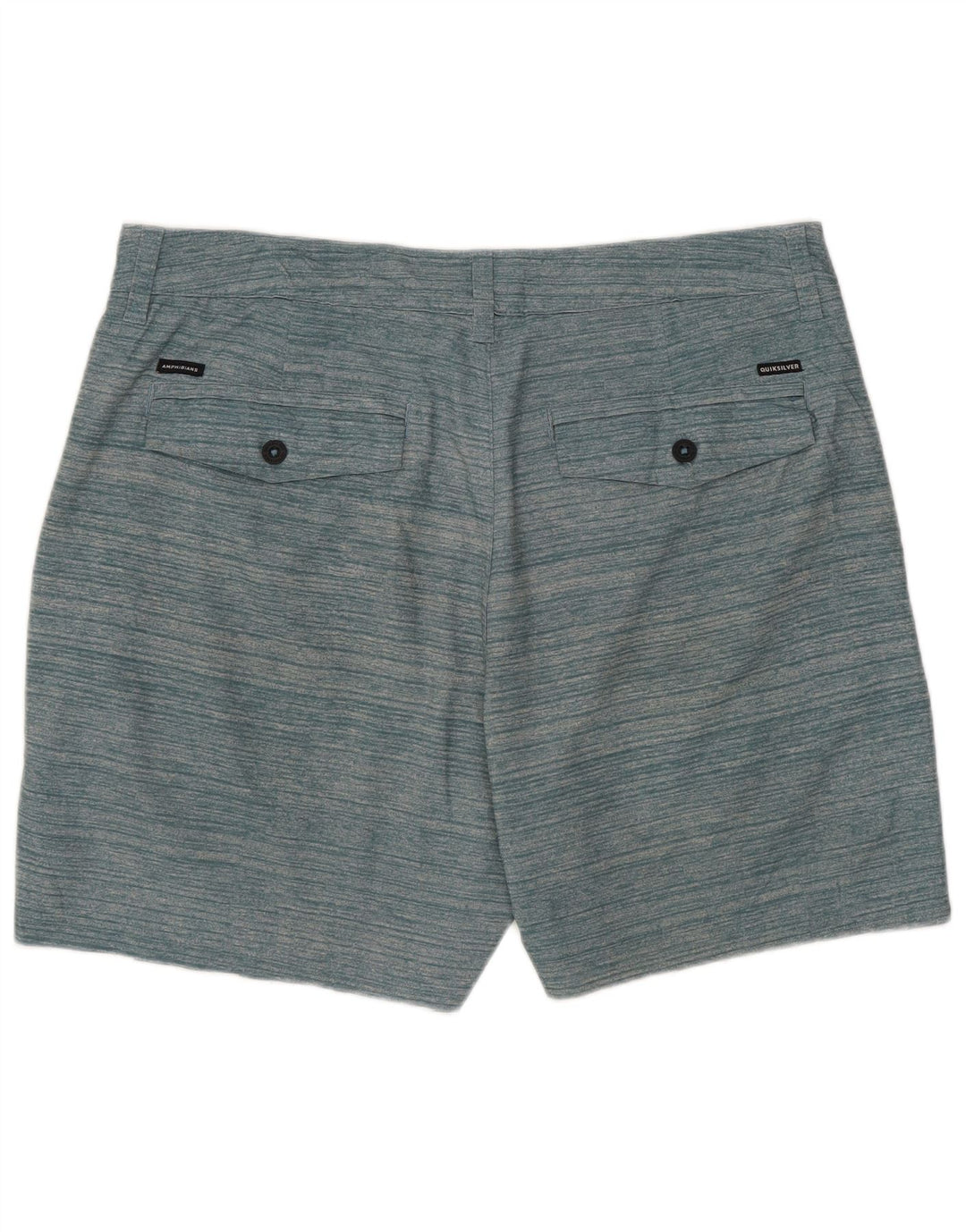 Quiksilver Short Chino Homme W33 Rayé Vert Moyen