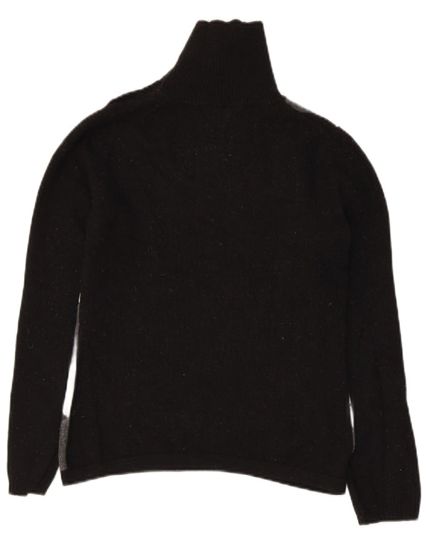 Max Mara Pull week-end à col boutonné pour femme UK 12 Noir moyen