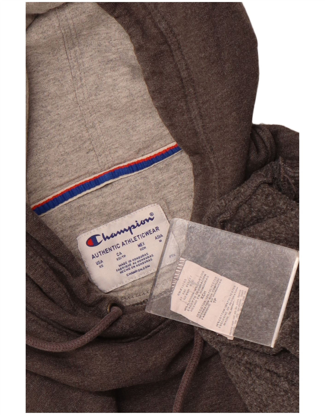 CHAMPION Pull à capuche pour homme XS Gris Coton