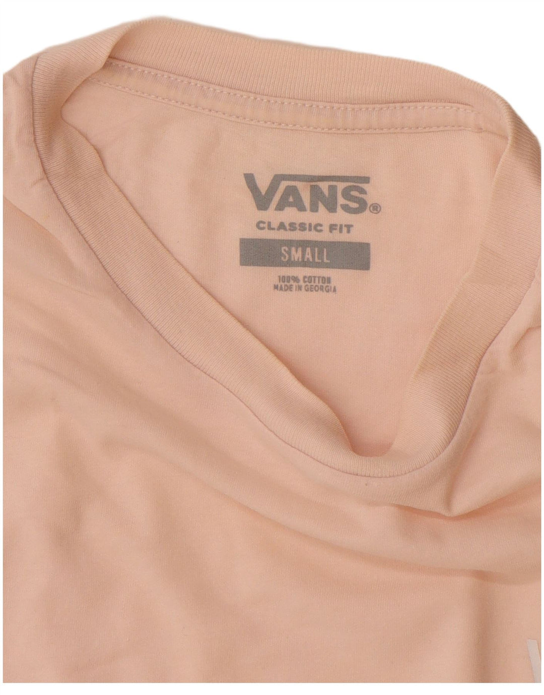 VANS T-shirt coupe classique pour homme en coton rose petit