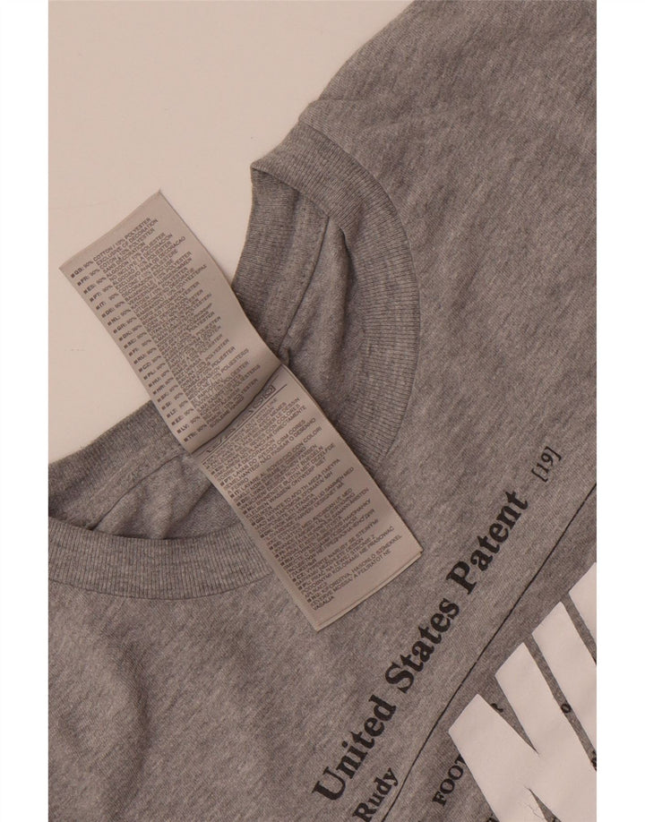 Nike T-shirt graphique pour homme UK 39/41 Gris moyen Coton
