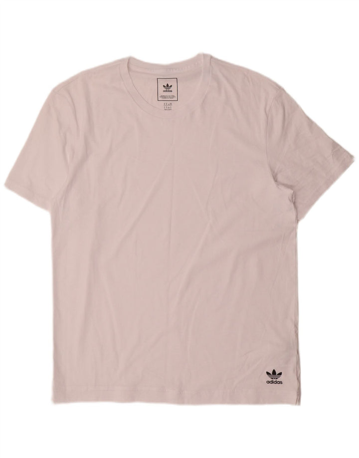 Adidas T-Shirt Homme Top XL Coton Blanc