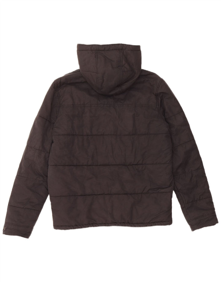 Levi's Veste matelassée à capuche pour hommes UK 38 Coton noir moyen