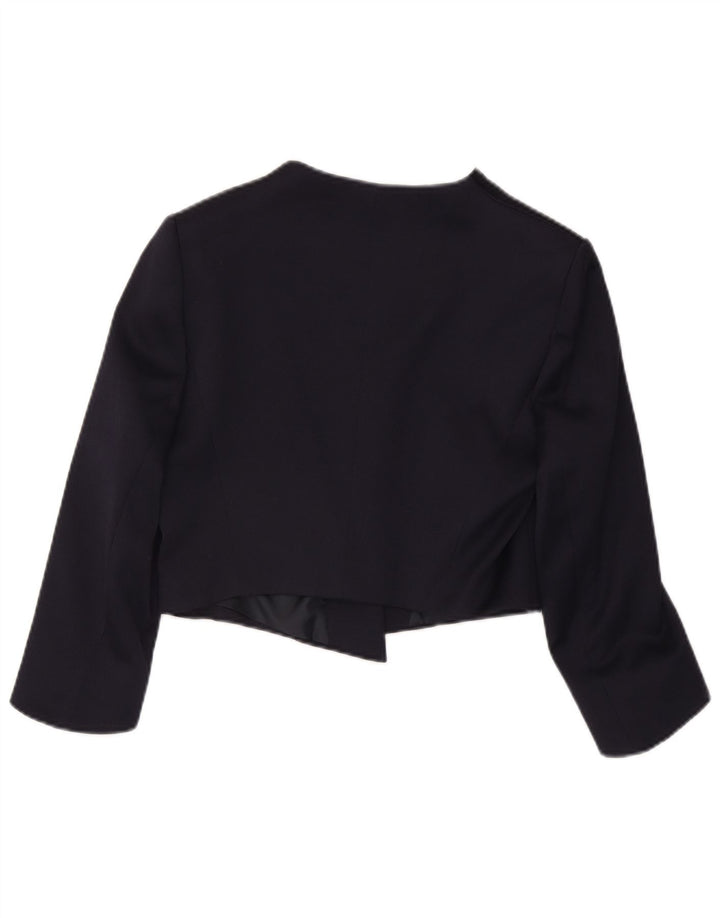 Phase Eight Veste Boléro Ouverte à Manches 3/4 pour Femme UK 14 Large Bleu Marine