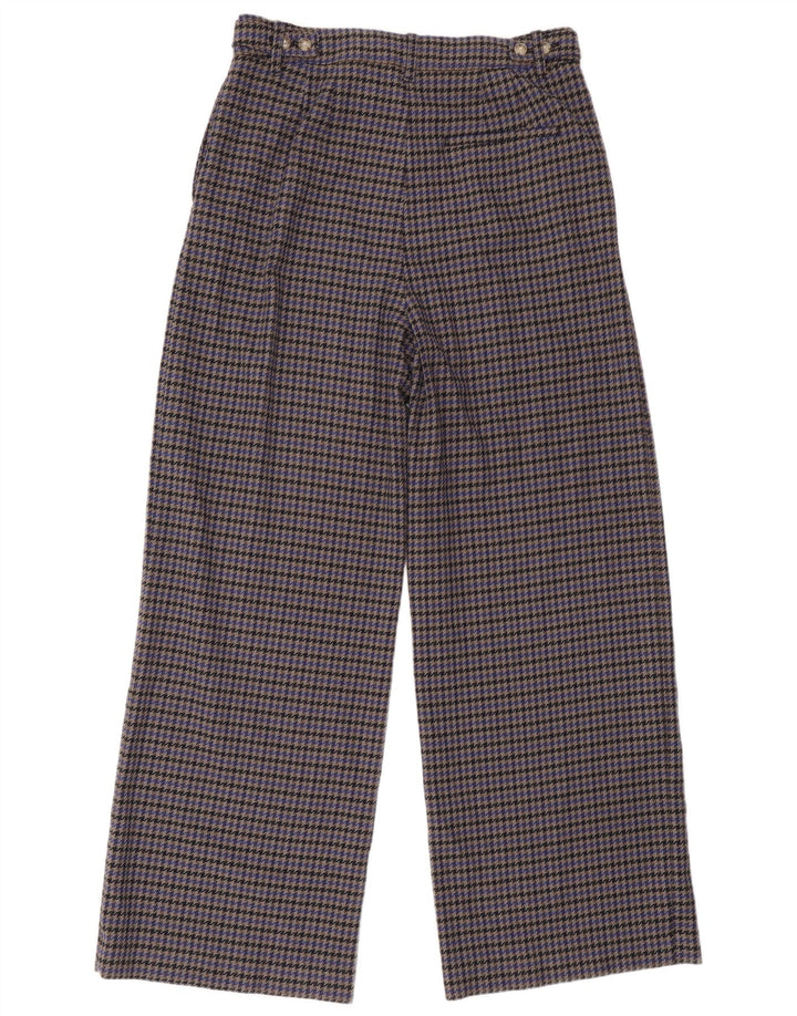 Marks & Spencer Pantalon de costume pour femme UK 14 Large W34 L32 Gris pied-de-poule