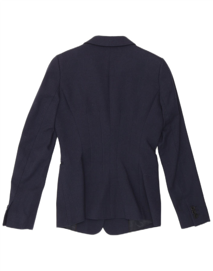 REISS Veste Blazer 1 Bouton Femme UK 6 XS Bleu Marine