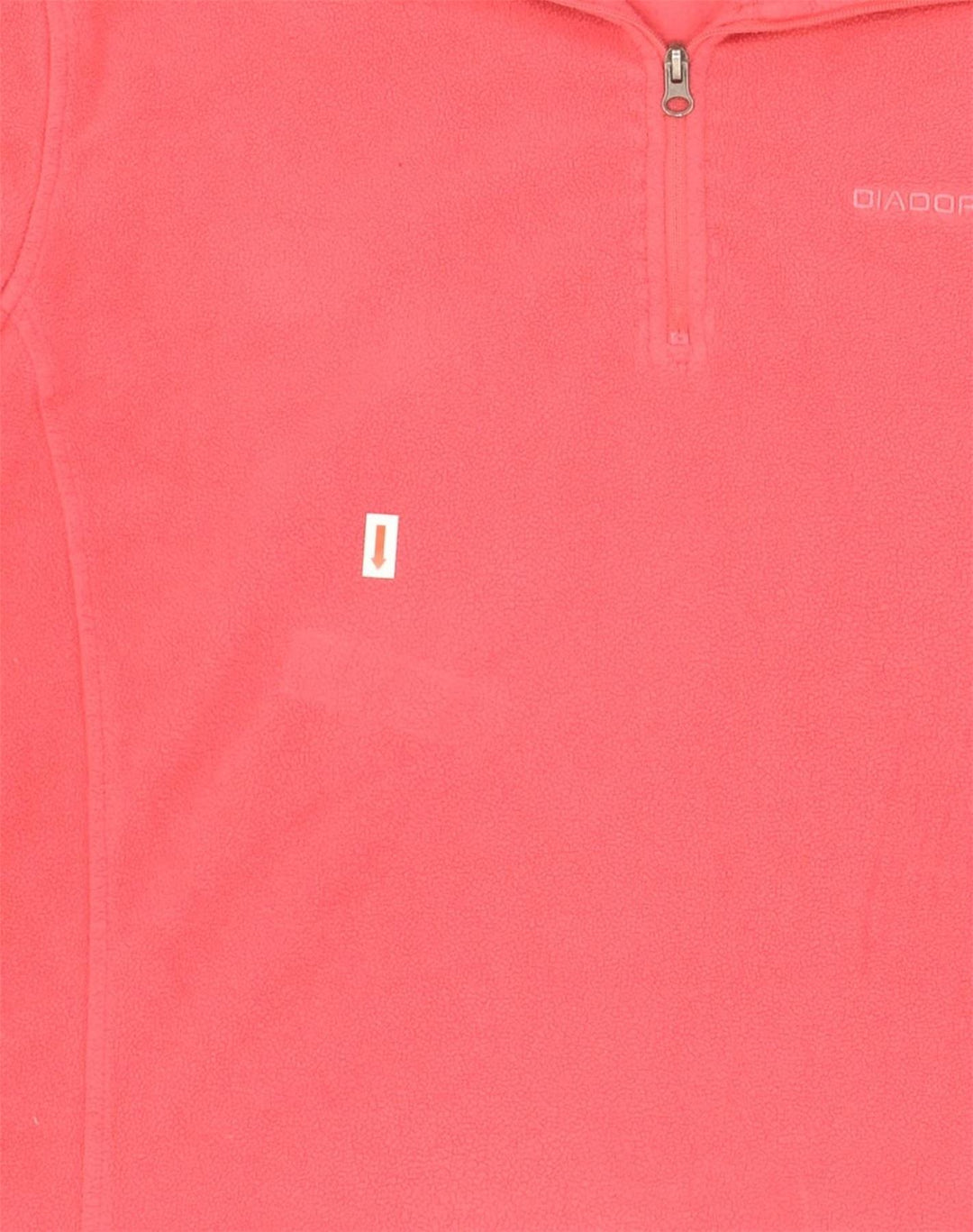 DIADORA Womens Zip Neck Fleece Jumper UK 18 XL Pink Polyester | Vintage Diadora | Thrift | Second-Hand Diadora | Used Clothing | Messina Hembry 