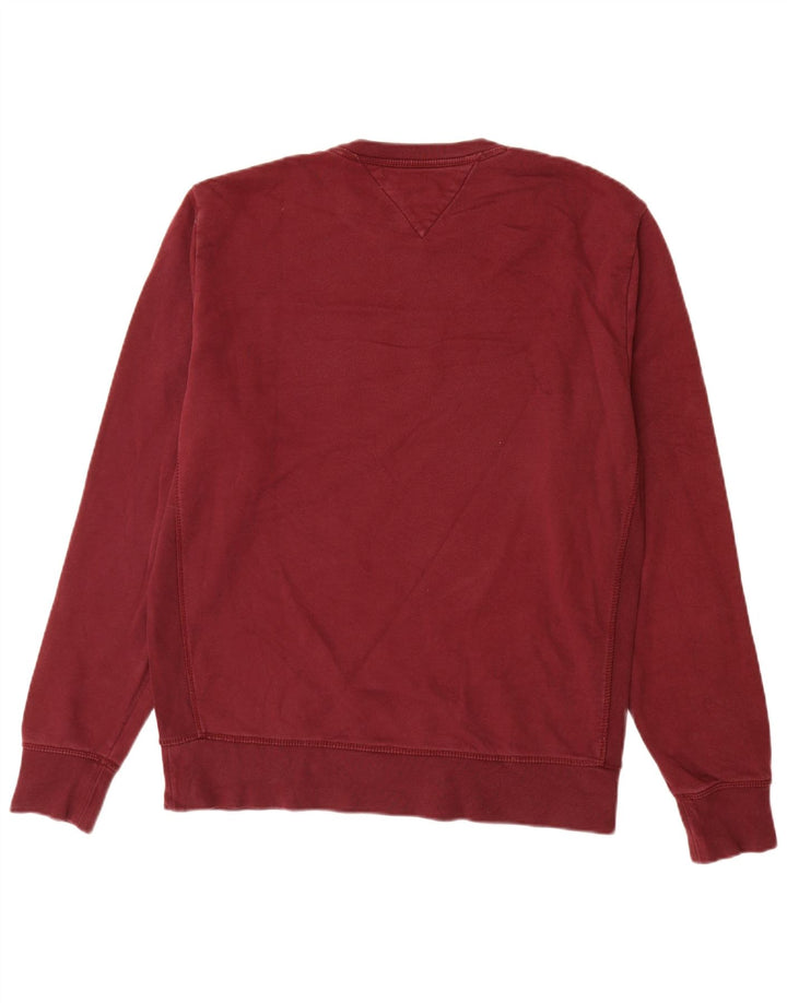 TOMMY HILFIGER Sweat-shirt graphique pour hommes Grand coton bordeaux
