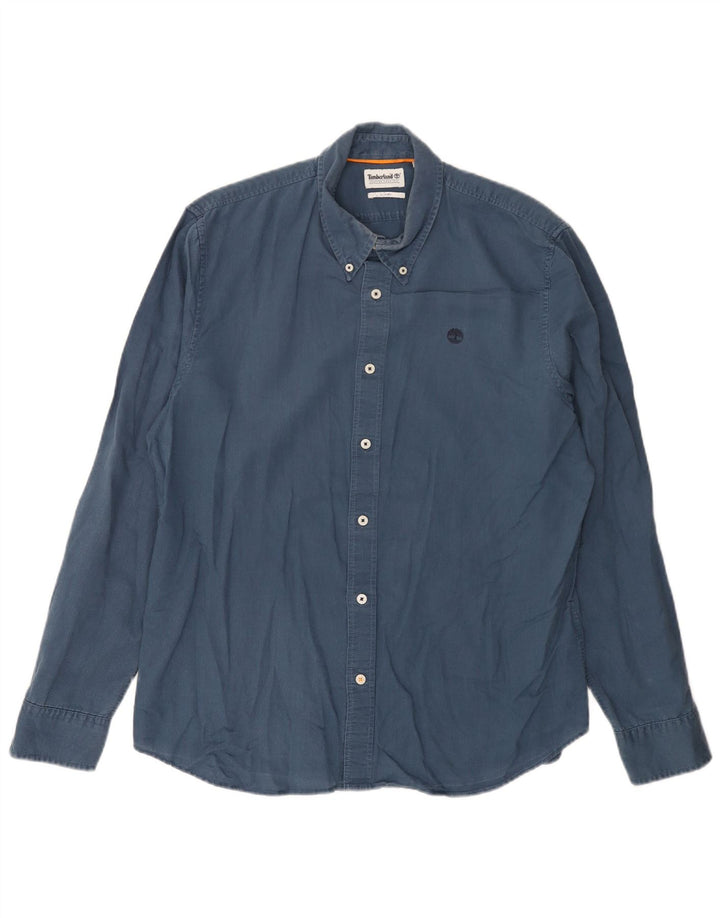 Timberland Chemise Slim Fit Homme Bleu Marine Lin