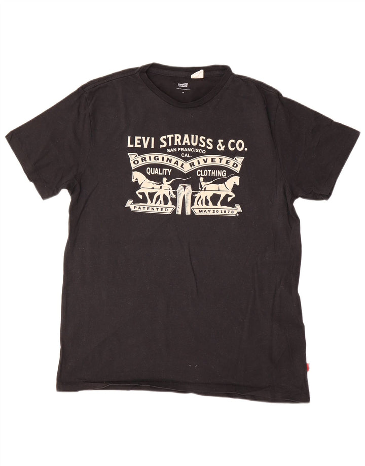 Levi's Tee-Shirt Graphic Homme Noir Moyen Coton