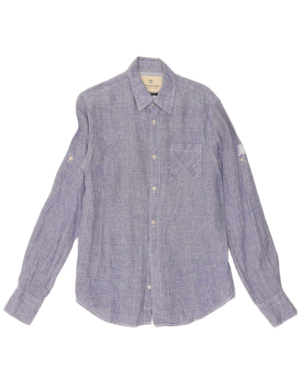Scotch & Soda Chemise Homme Petit Bleu Pied-de-Poule