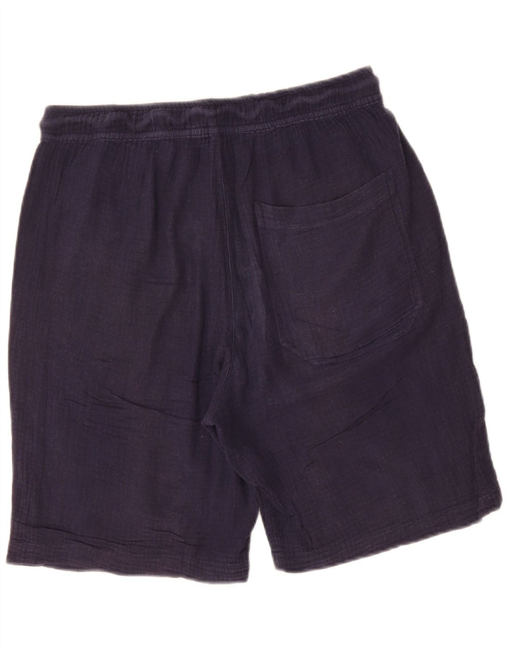 ZARA Mens Chino Shorts W31 Medium Navy Blue Vintage Zara and Second-Hand Zara from Messina Hembry 