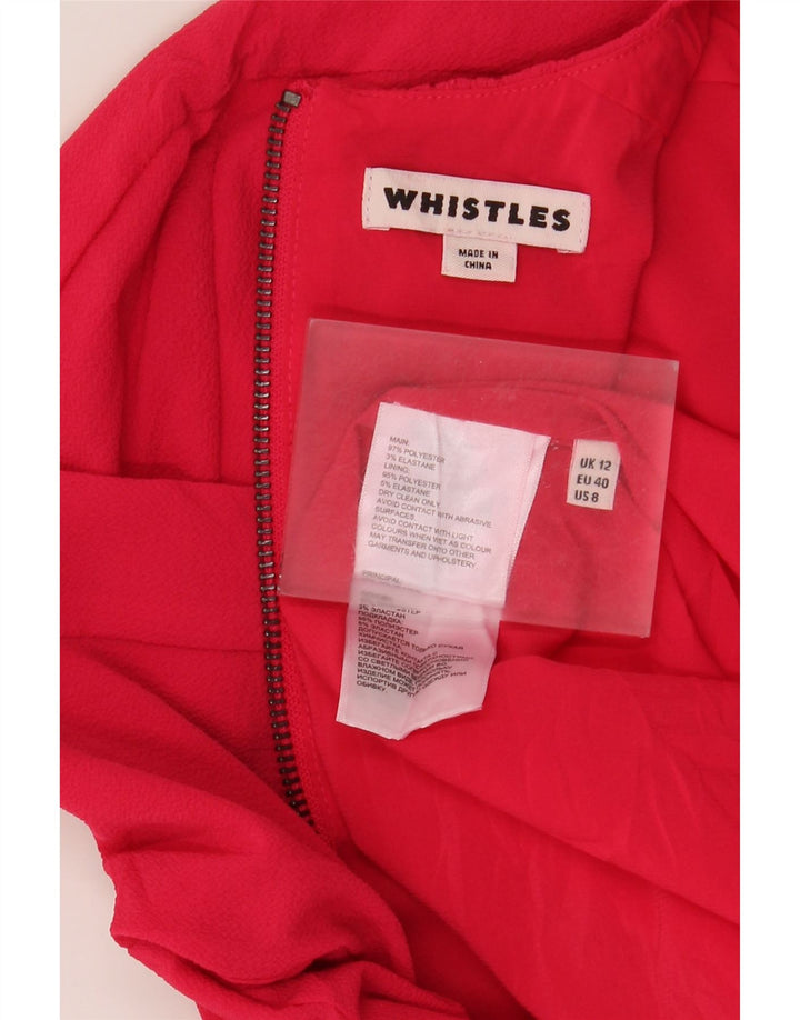 Whistles Robe fourreau pour femme UK 42 Rouge moyen Polyester