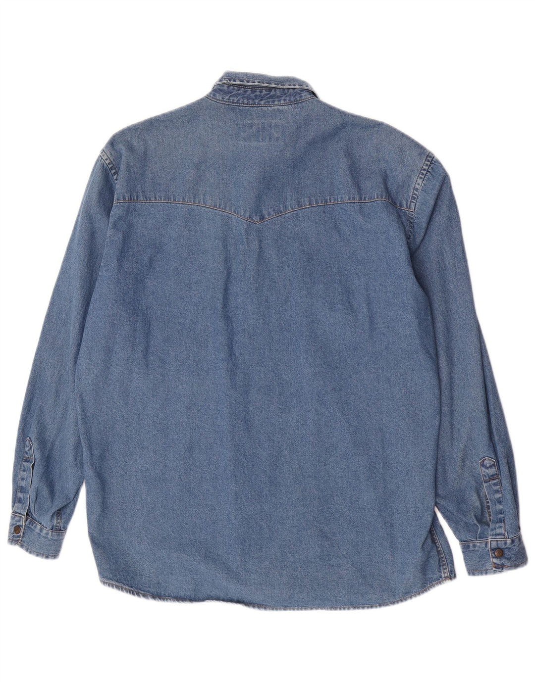 Chemise en jean vintage pour homme grand bleu