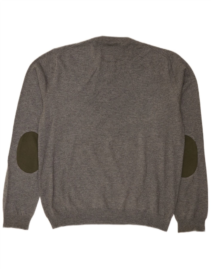 Sun68 Pull col rond coupe classique pour homme XL en laine grise