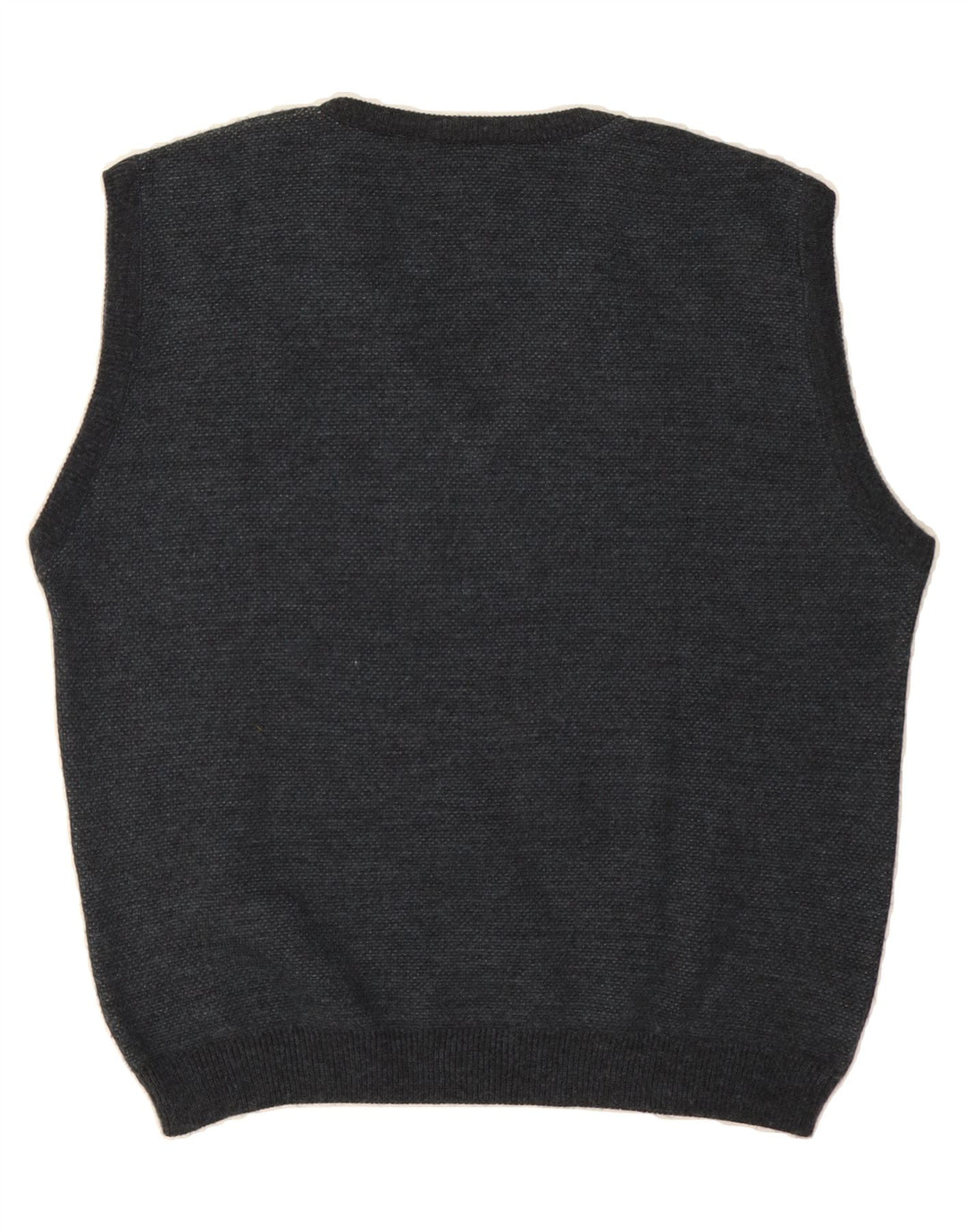VINTAGE Mens Vest Tank Top Large Navy Blue Argyle/Diamond Vintage Vintage and Second-Hand Vintage from Messina Hembry 