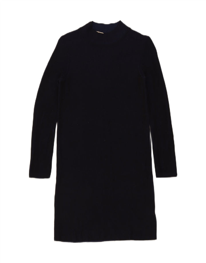 Phase Eight Robe droite à manches longues pour femme UK 42 Bleu marine moyen Viscose