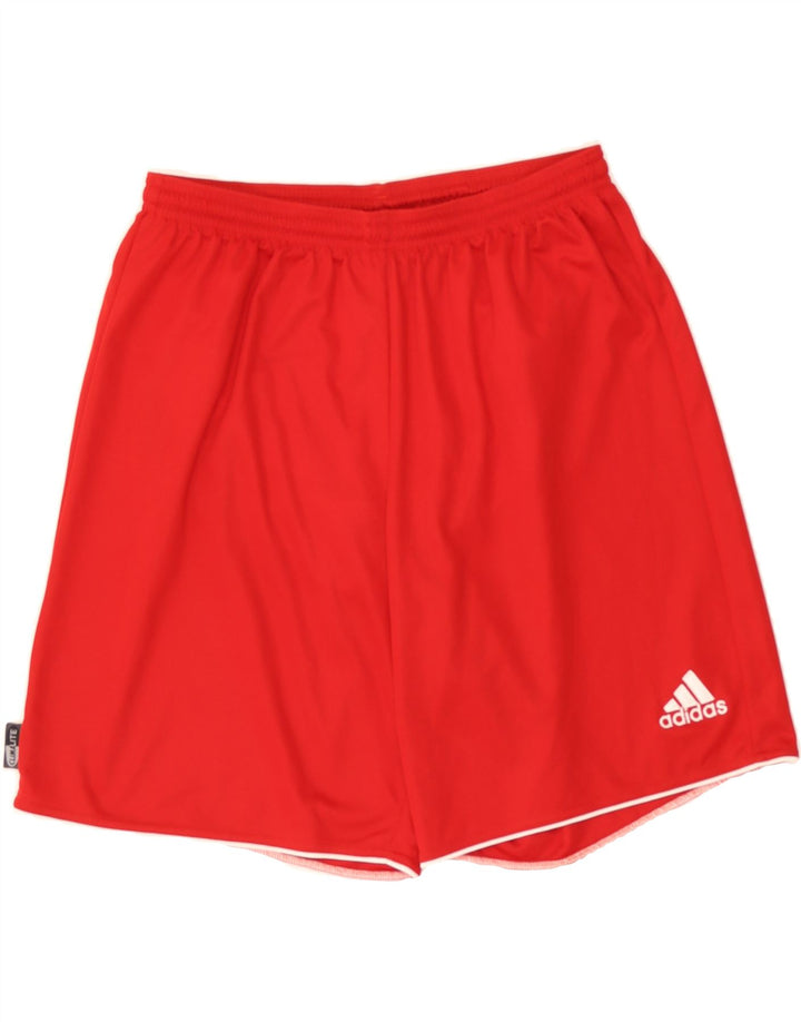 ADIDAS Mens Sport Shorts Large Red Polyester Vintage Adidas and Second-Hand Adidas from Messina Hembry 