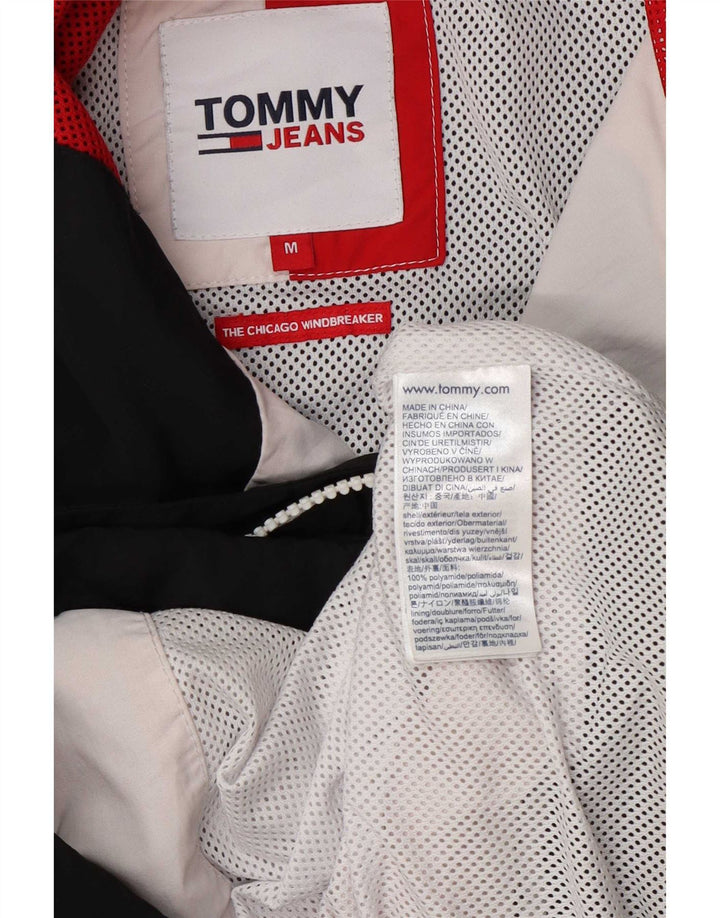 Tommy Hilfiger Veste coupe-vent pour homme UK 38 Medium Blanc Colourblock