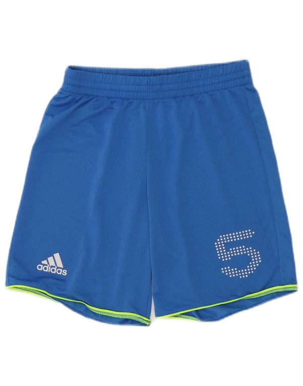 Adidas Short de sport graphique pour homme Petit bleu Polyester