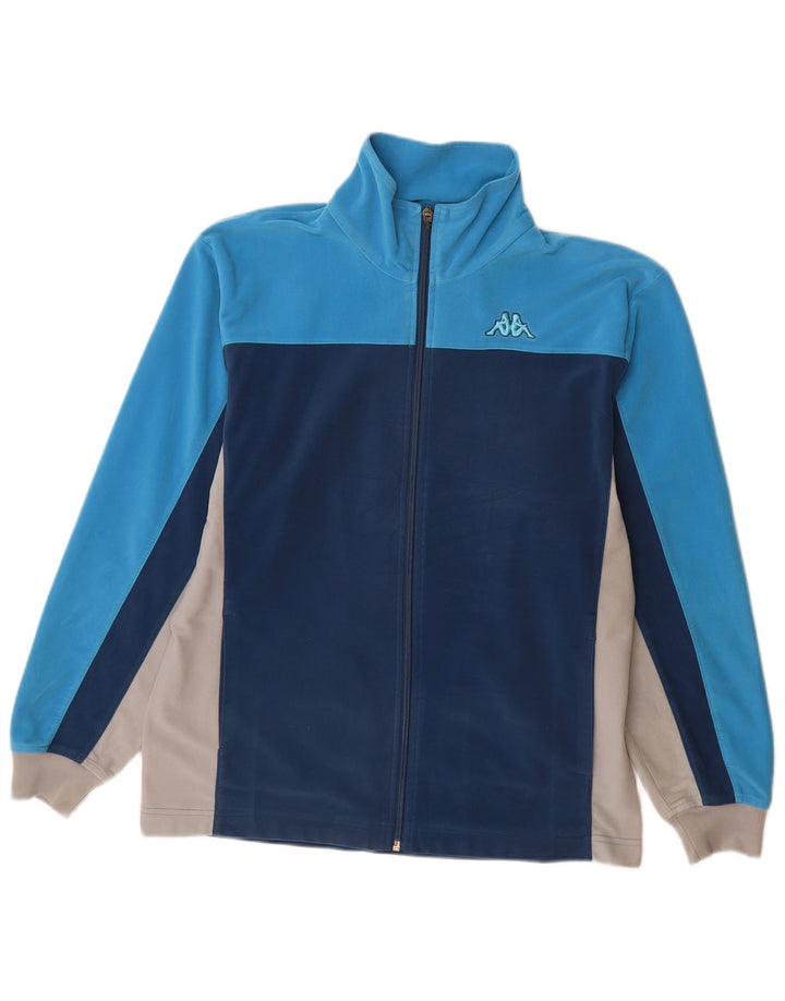 KAPPA Veste de Survêtement Homme Petit Bleu Colorblock Polyester