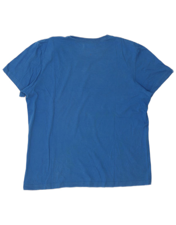Adidas T-shirt graphique pour hommes, grand, bleu