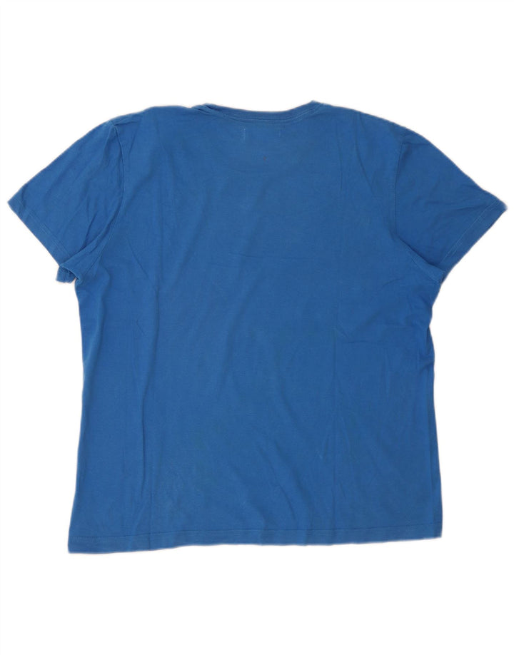 Adidas T-shirt graphique pour hommes, grand, bleu