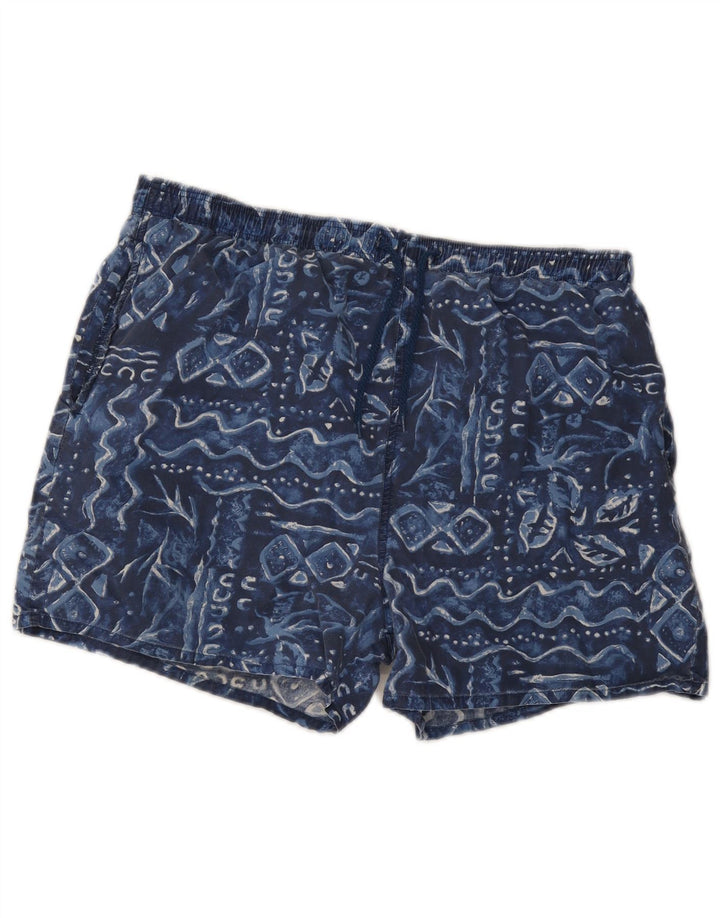 Marks & Spencer Short de bain homme grand bleu marine géométrique