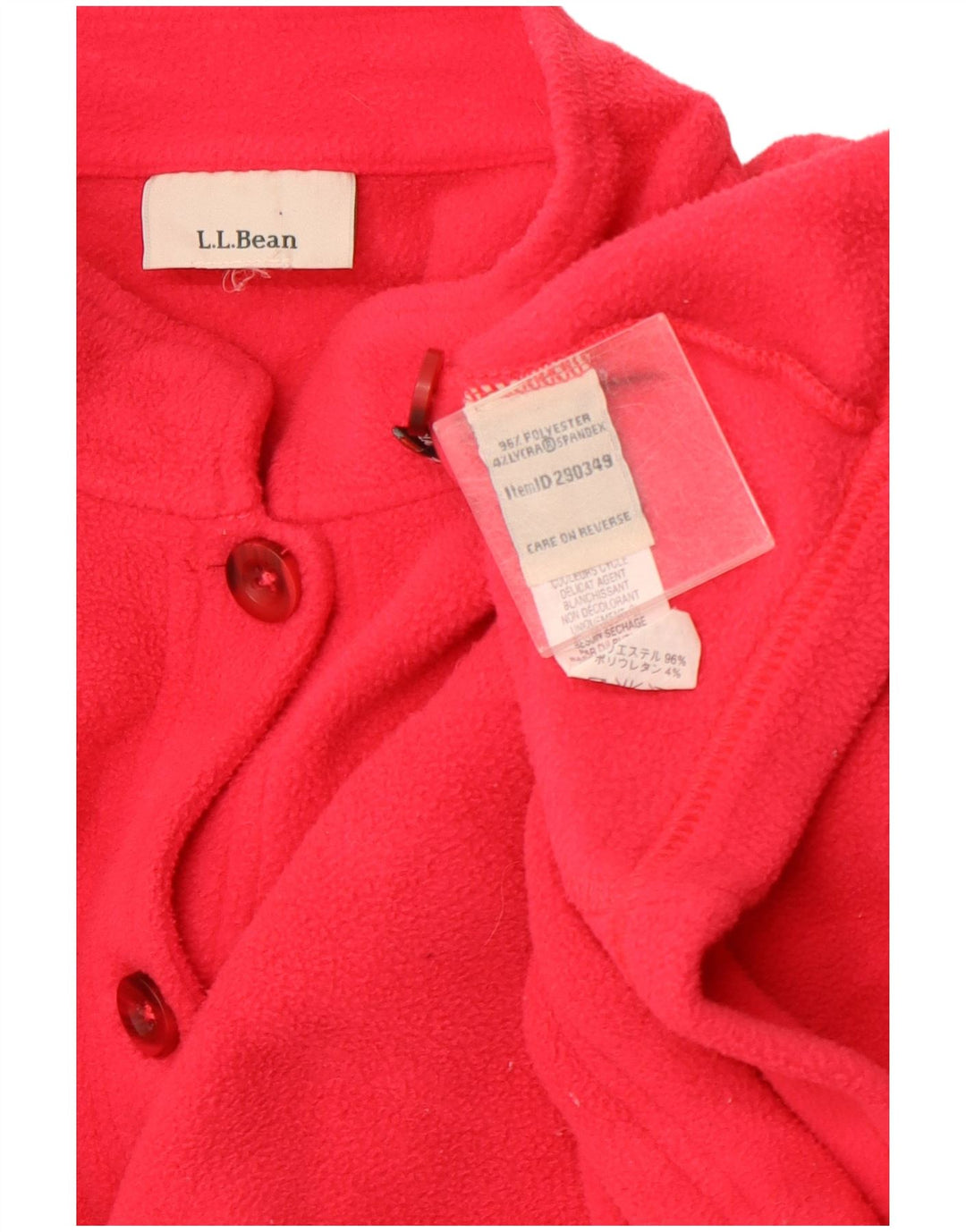 L.L.BEAN Veste Polaire Femme UK 16 Grand Rose Polyester