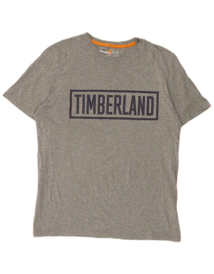 Timberland T-Shirt Graphique Coupe Régulière Homme XL Gris