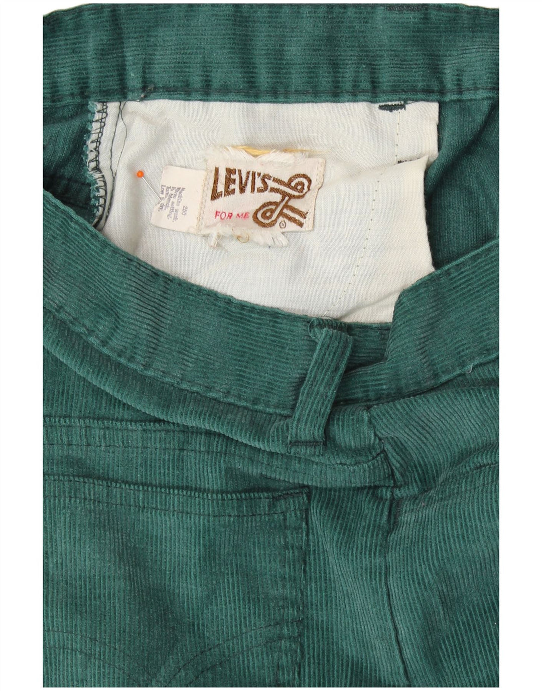 Levi's Pantalon Bootcut Velours Côtelé Femme W28 L30 Vert