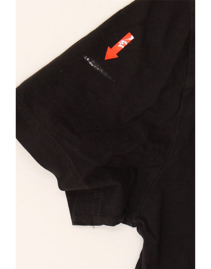 CHAMPION Mens Graphic T-Shirt Top Small Black Cotton Vintage Champion and Second-Hand Champion from Messina Hembry 