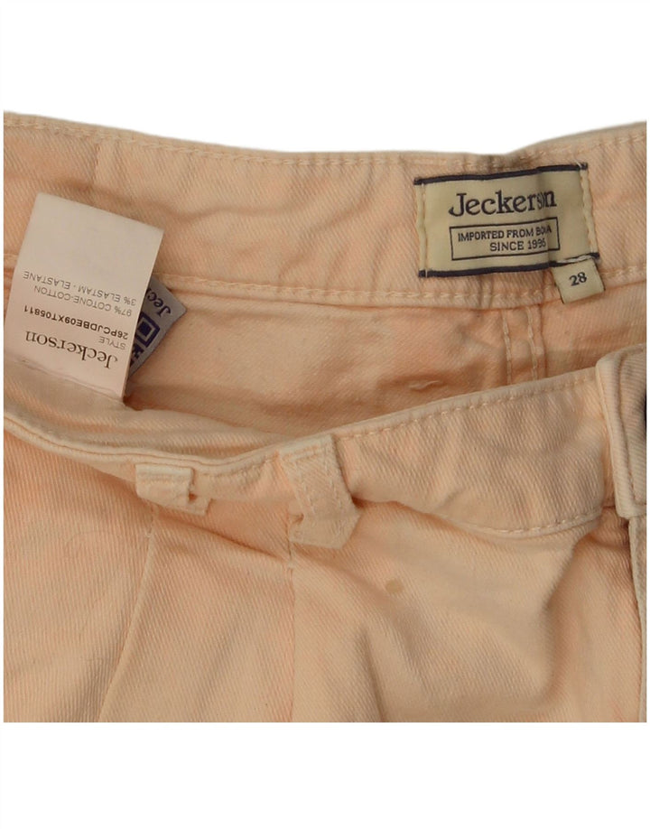 Jeckerson Short en jean chevillé W28 pour femme en coton rose moyen