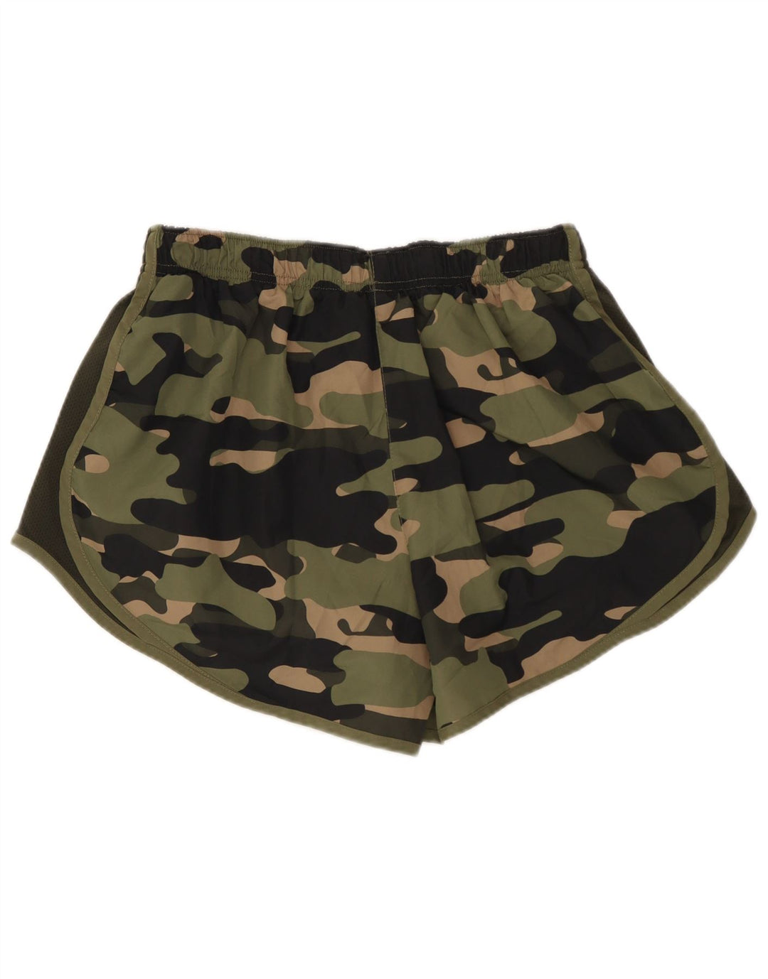 NIKE Short de sport Dri Fit pour femme UK 14 Large Kaki Camouflage Polyester