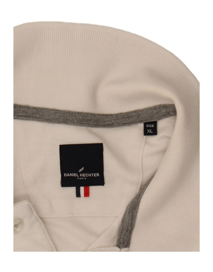 Daniel Hechter Polo Graphique Homme XL Blanc