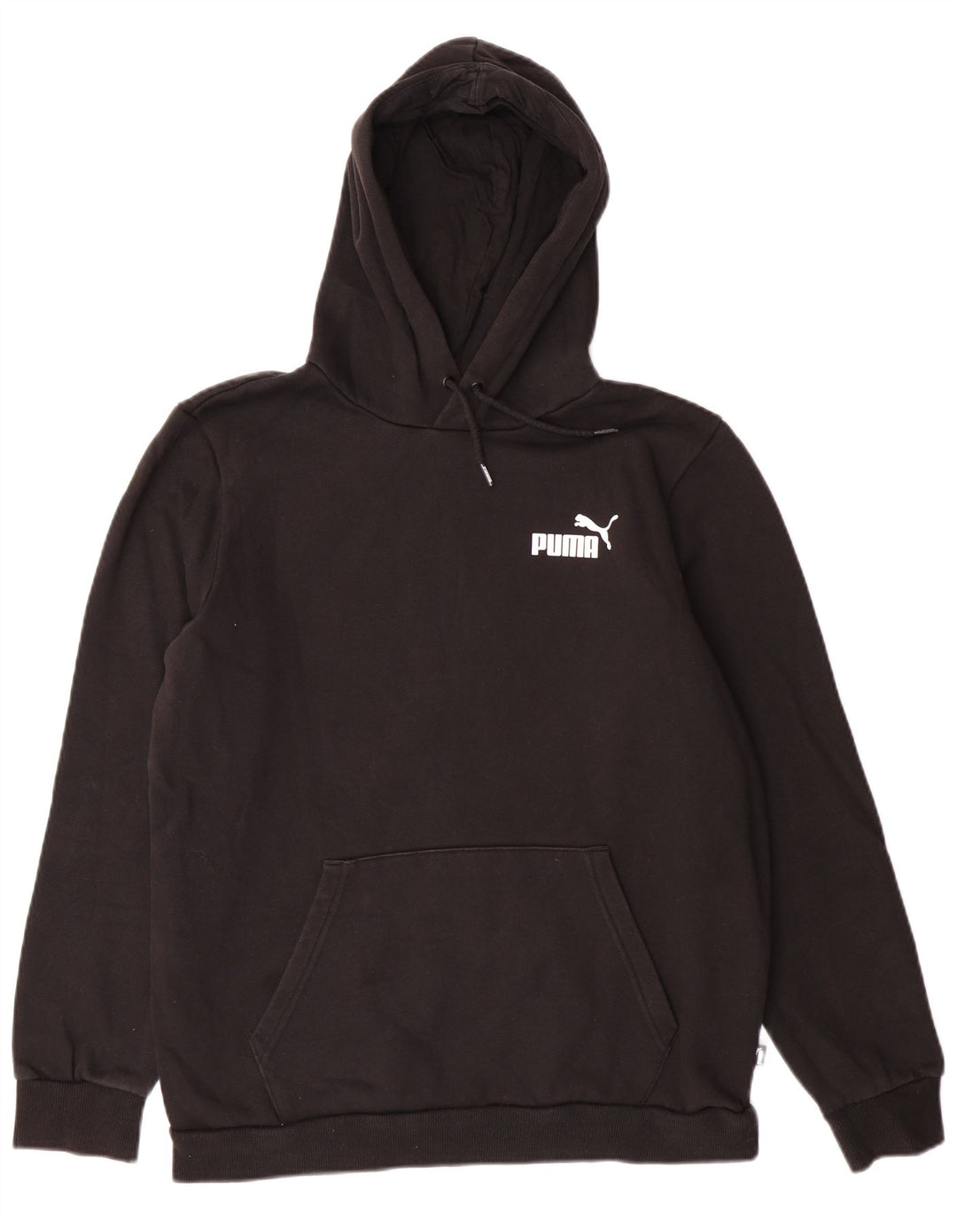 PUMA Pull à capuche pour homme en coton noir moyen