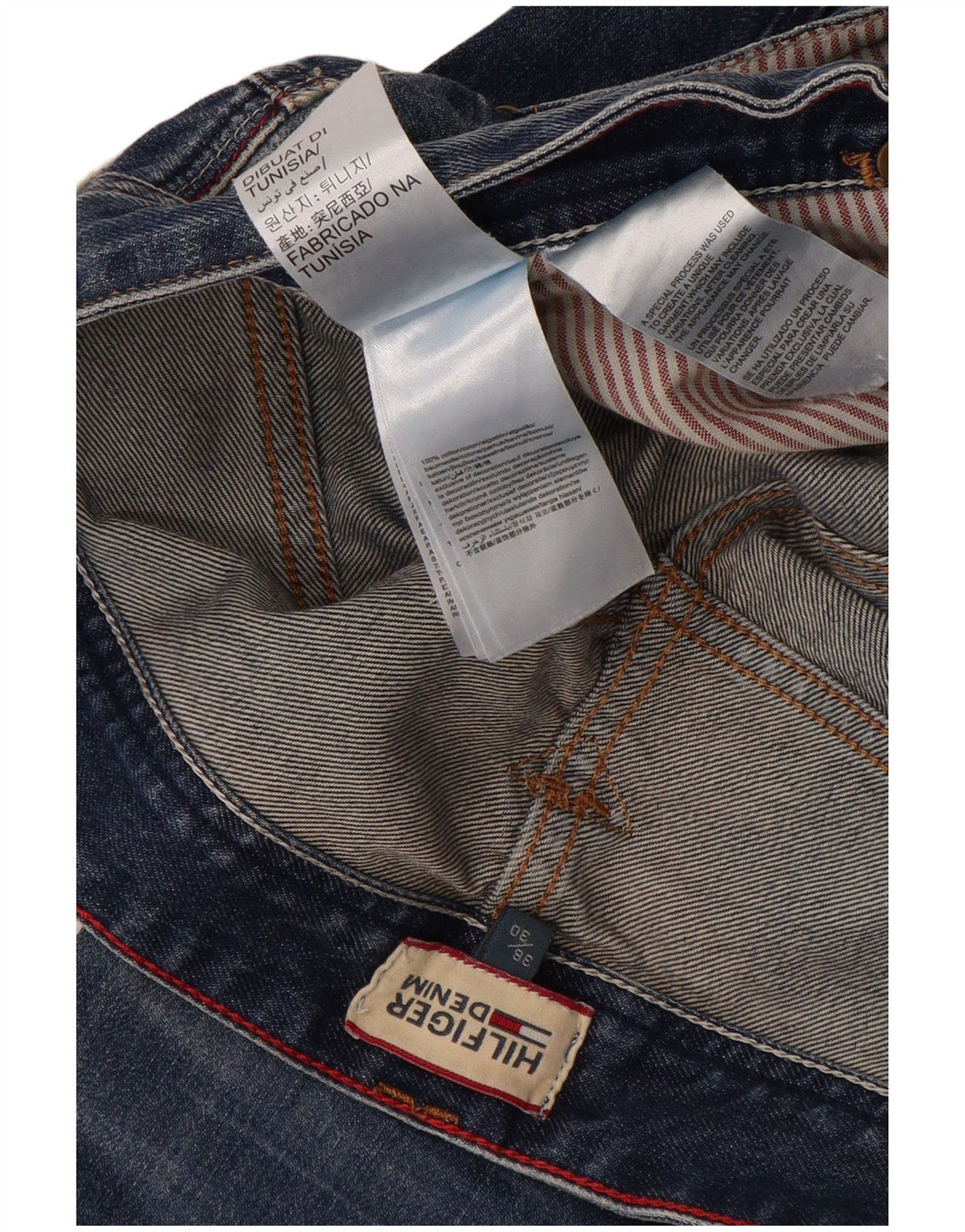 Tommy Hilfiger Jean droit homme W36 L30 bleu coton