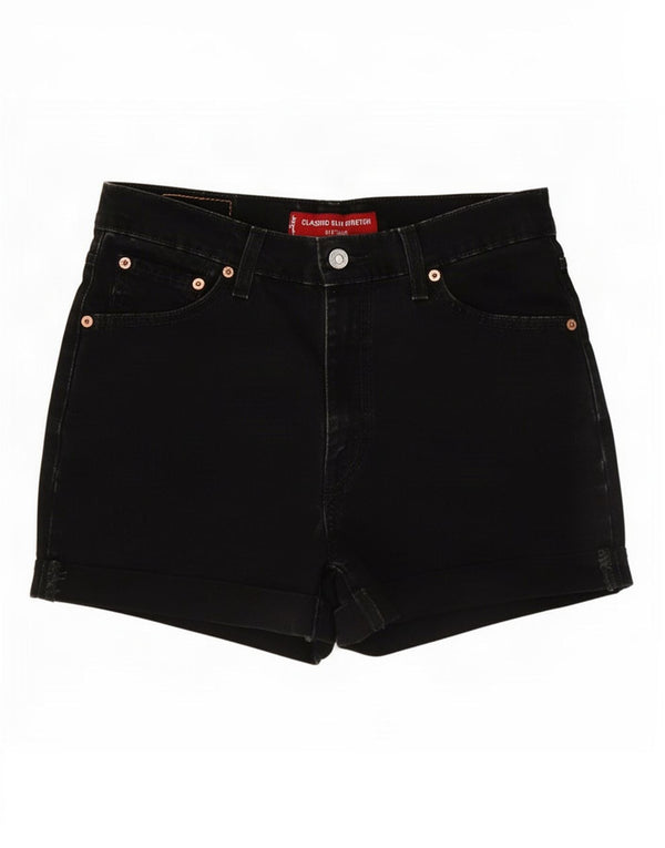Levi's Short en Jean 512 Slim Fit Femme US 6 Medium W26 Coton Noir