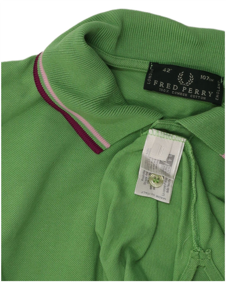 FRED PERRY Polo Homme Vert Moyen Coton