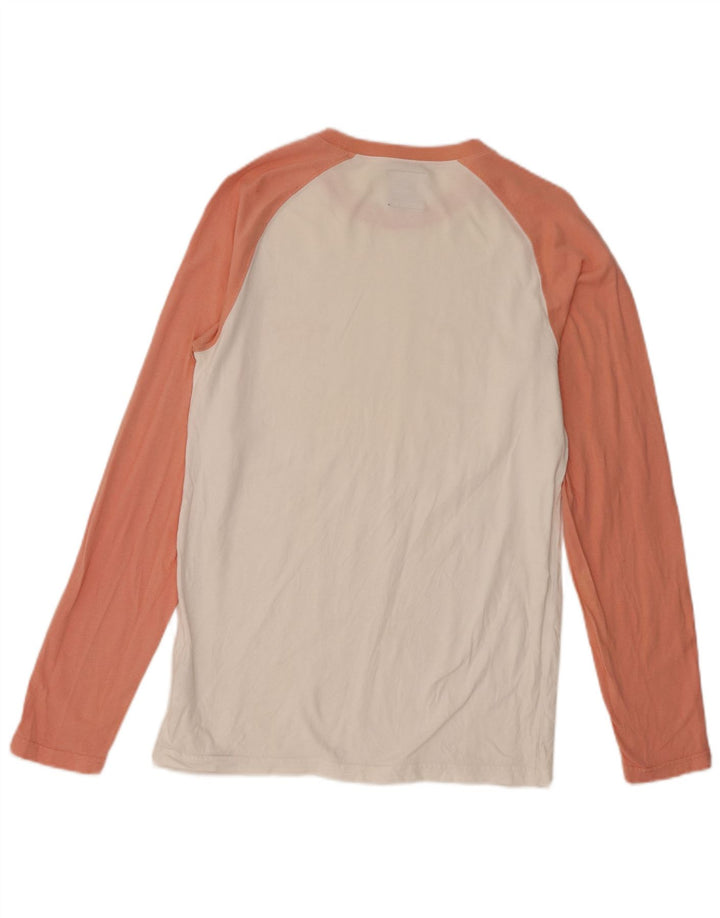 Dickies Haut à manches longues pour hommes en coton color block blanc petit