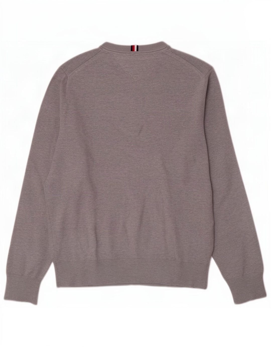 Tommy Hilfiger Pull Ras du Cou Homme Gris Moyen Coton