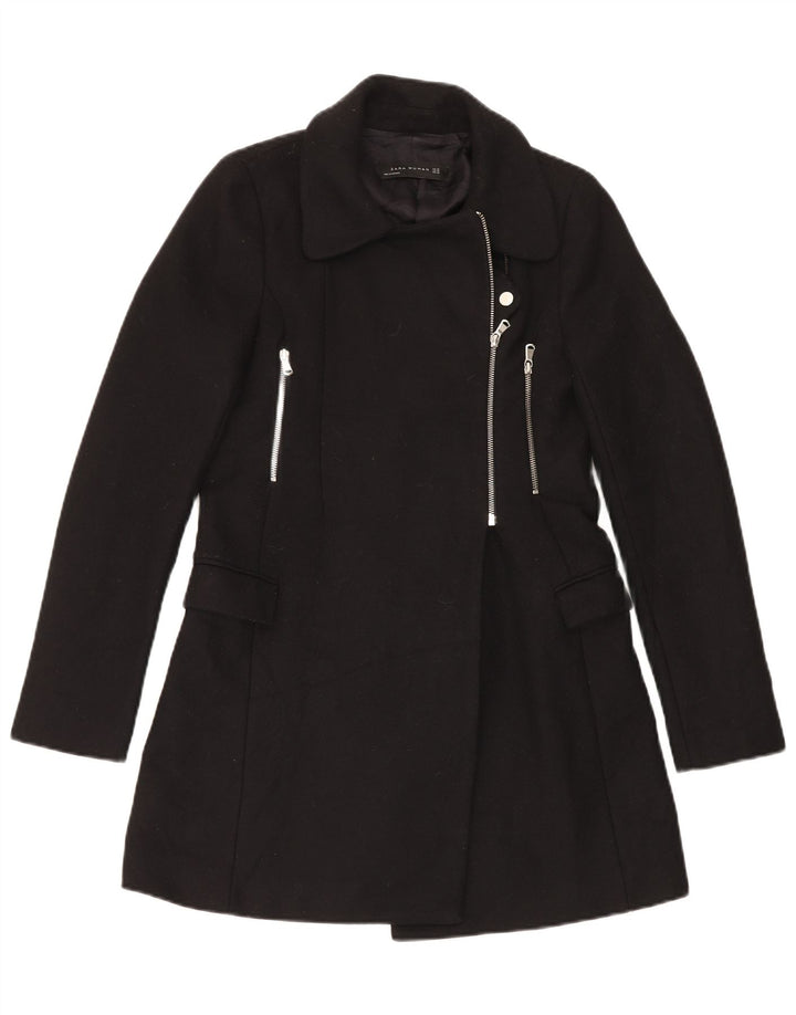 Zara Manteau Femme UK 6 XS Noir