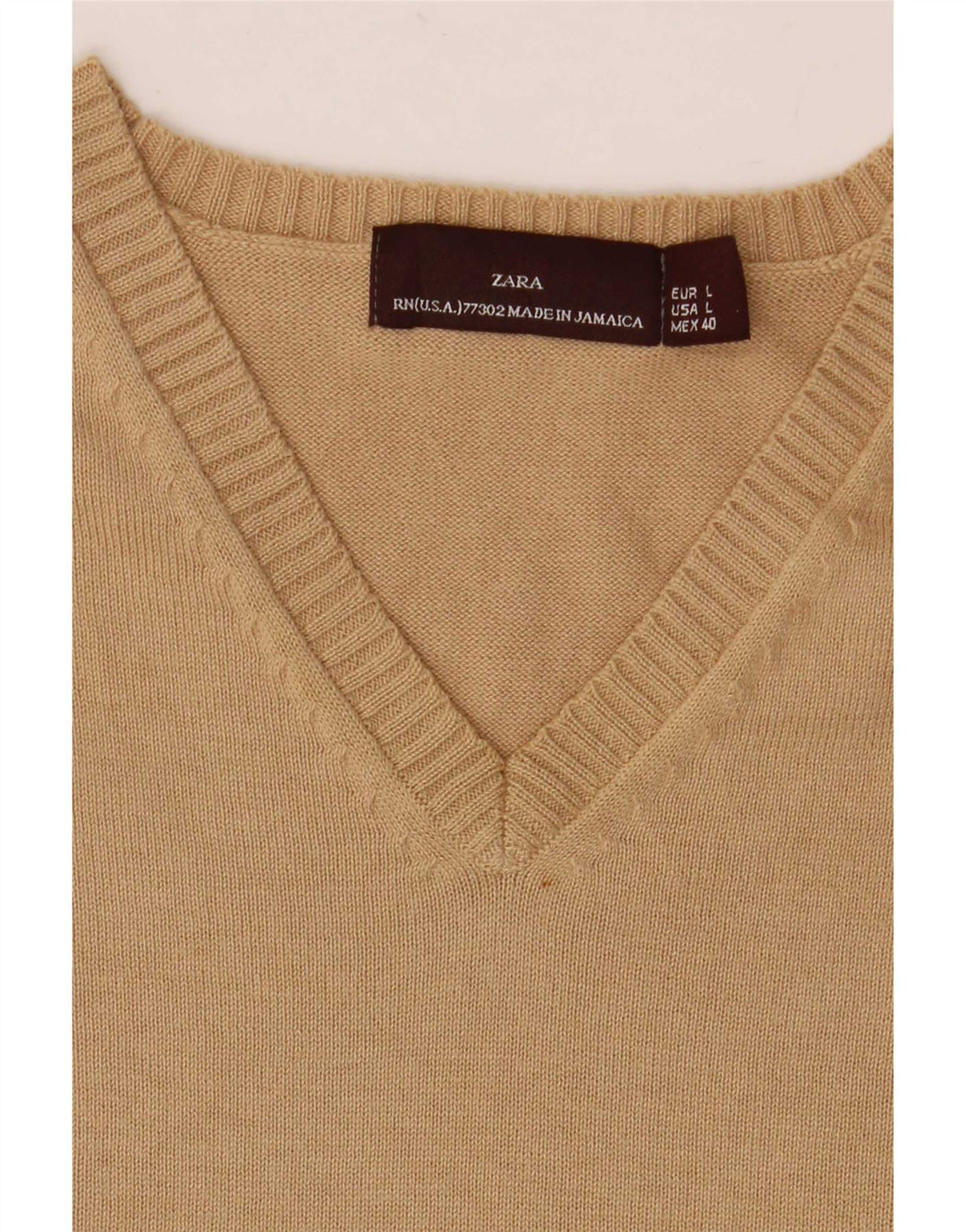 Zara Mens Vest Débardeur Grand Beige