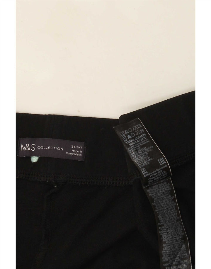 Zara Leggings Femme UK 24 4XL Coton Noir
