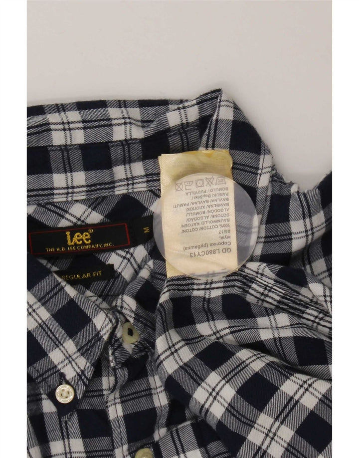 Lee Chemise Regular Fit en Flanelle Homme Bleu Marine à Carreaux en Coton
