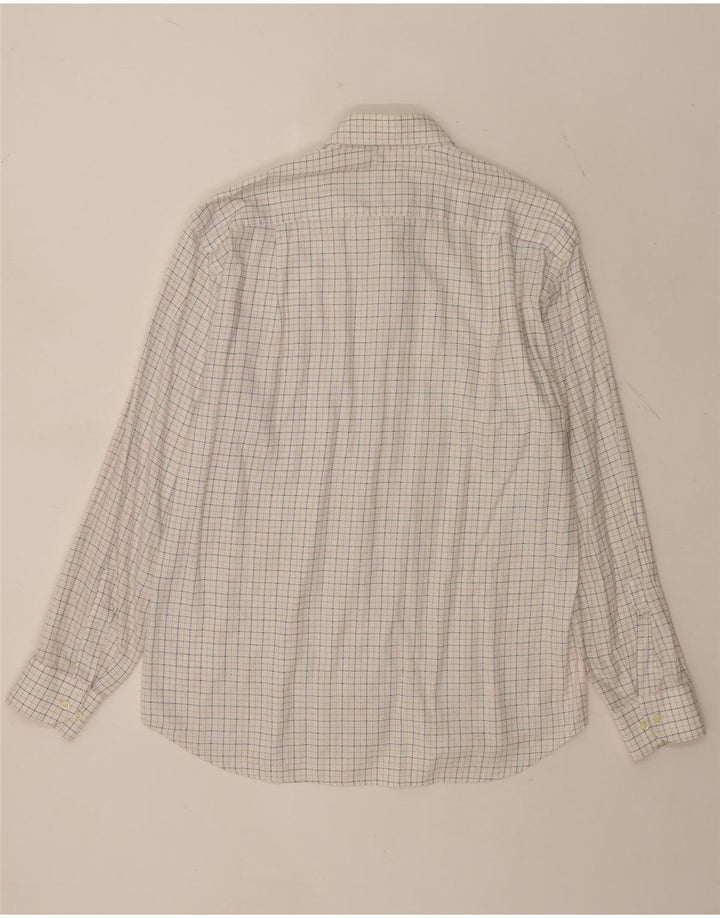 ROCCOBAROCCO Chemise Homme Taille 41 16 Grand Coton à Carreaux Blanc